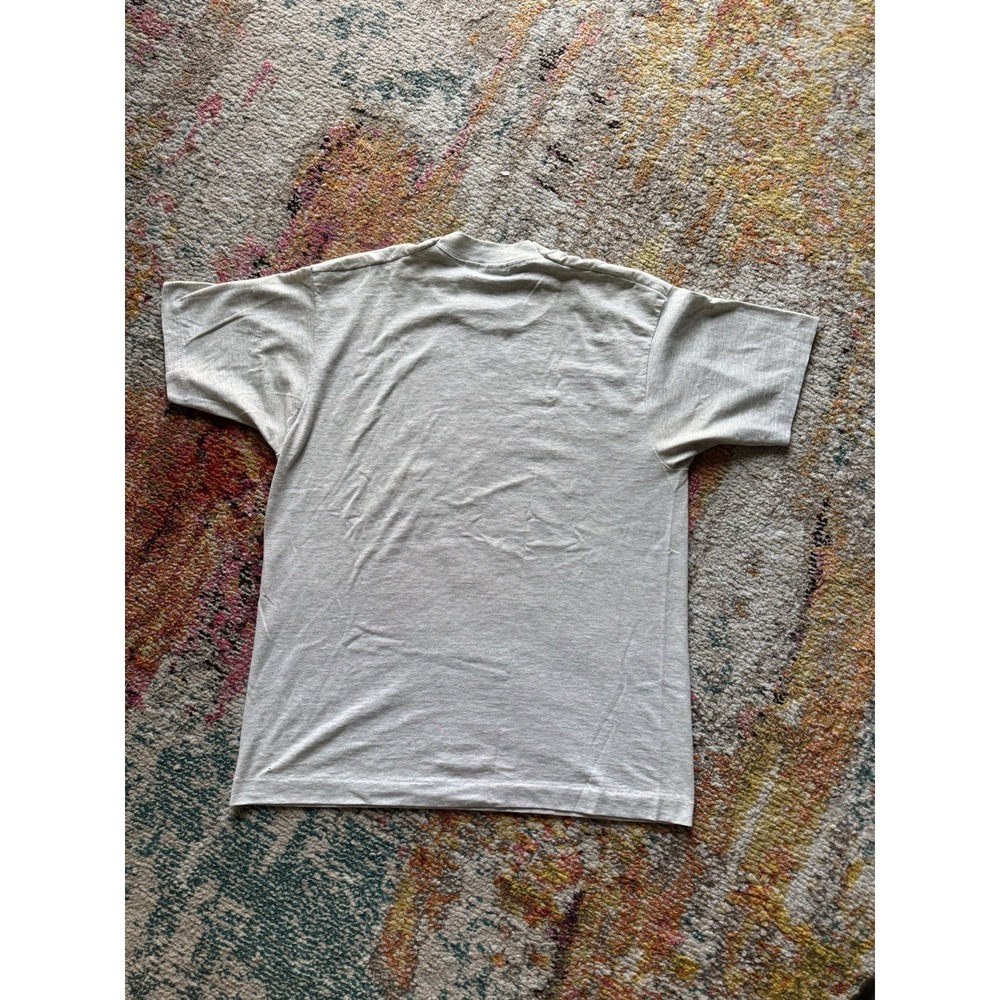 Vintage 90s Madison East Purgolders Mascot Heather Grey T-Shirt Size L - Picture 4 of 6